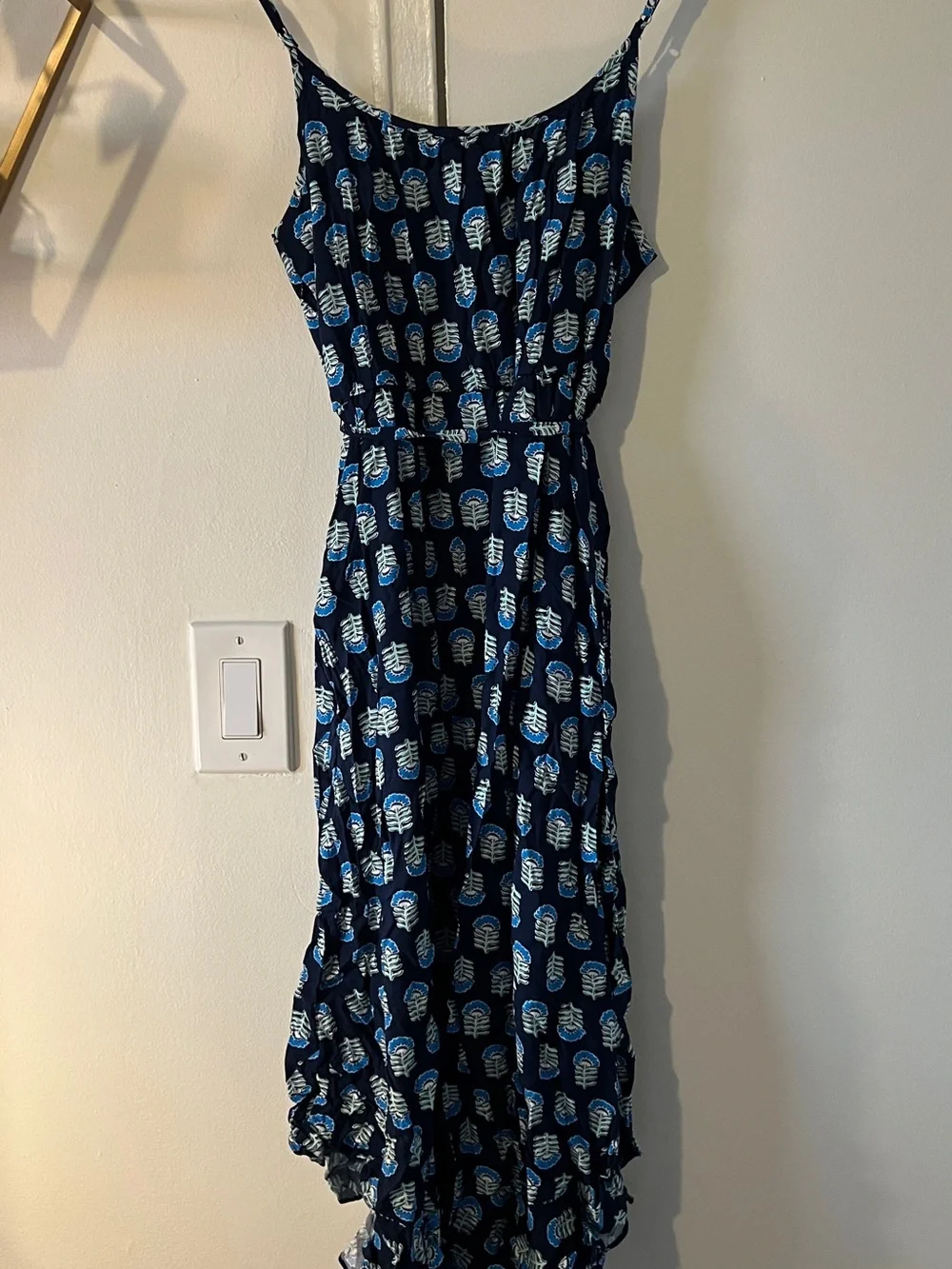J.Crew Navy Print Midi Sundress — NWT size 2